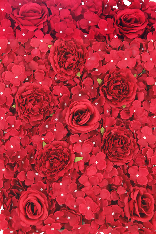 ARTIFICIAL ARTIFICIALS FLOWER FLOWERS PANEL PANELS ROSE ROSES HYDRANGEA HYDRANGEAS WALL WALLS FLOWER PANEL FLOWER PANELS FLOWER WALL FLOWER WALLS VALENTINES VALENTINE Red dark   