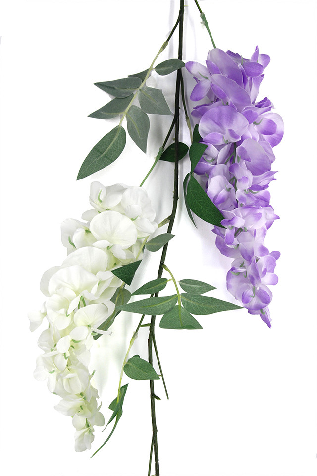 ARTIFICIAL ARTIFICIALS FLOWER FLOWERS WEDDING WEDDINGS WISTERIA WISTERIUM TRAIL TRAILS GARLAND GARLANDS HEAD HEADS