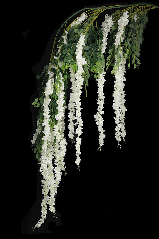 ARTIFICIAL ARTIFICIALS FLOWER FLOWERS WEDDING WEDDINGS WISTERIA WISTERIUM TRAIL TRAILS GARLAND GARLANDS HEAD HEADS GIANT GIANTS