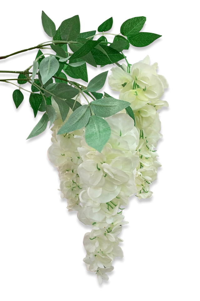 WISTERIA WISTERIUM FLOWER FLOWERS 108CM 108CMS ARTIFICIAL ARTIFICIALS HANGING HANGINGS SPRAY SPRAYS SPRAIE X