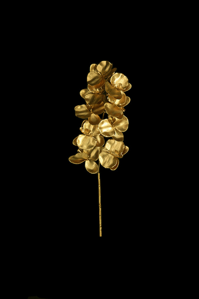 FLOWER FLOWERS ARTIFICIAL ARTIFICIALS SPRAY SPRAYS SPRAIE STEM STEMS GOLD GOLDS SOLID SOLIDS PHALAENOPSIS PHALAENOPSI PHALAENOPSES PHALAENOPSE ORCHID ORCHIDS