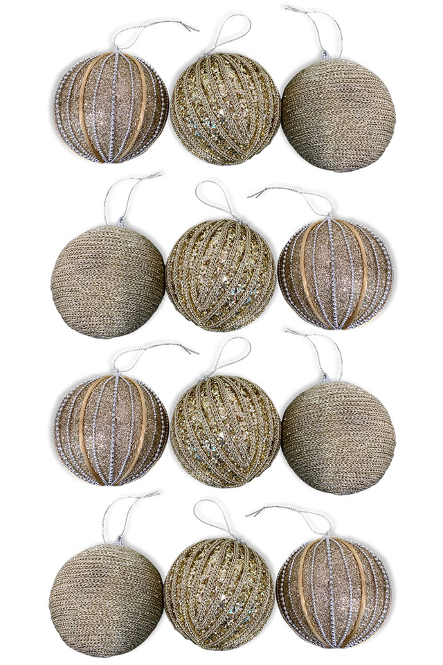 FROSTED FROSTEDS HANGING HANGINGS SPHERE SPHERES XMAS XMA CHRISTMAS CHRISTMA DECORATION DECORATIONS BAUBLE BAUBLES ASSORTED ASSORTEDS CHAMPAGNE CHAMPAGNES PCS PC
