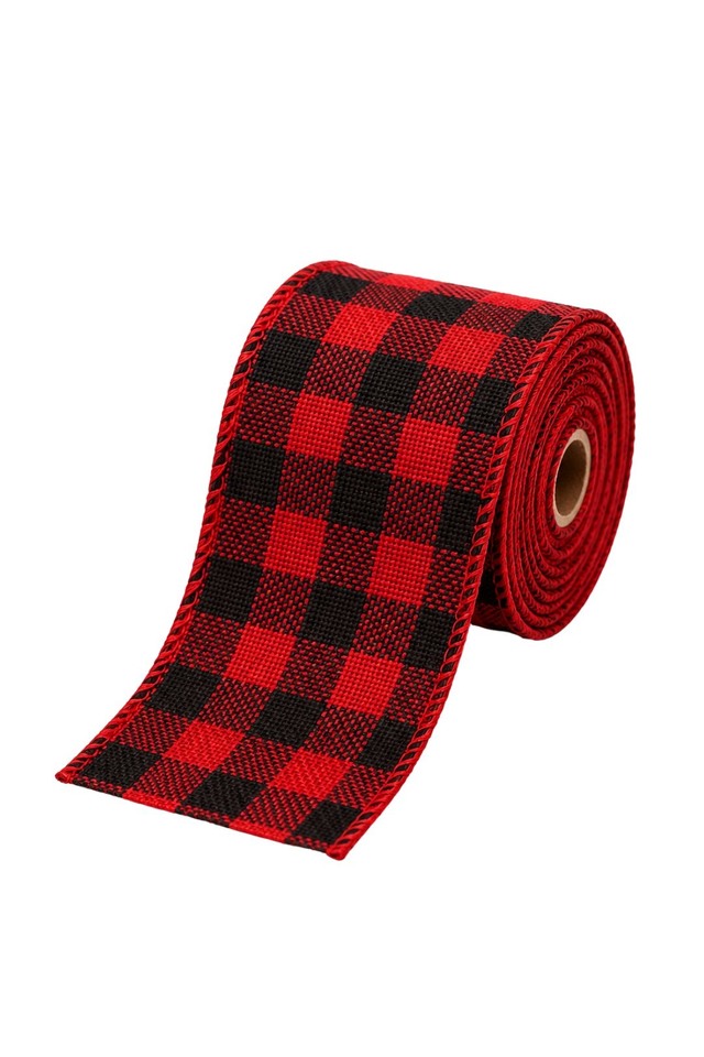 WOVEN WOVENS RIBBON RIBBONS NATURAL NATURALS RUSTIC RUSTICS WIRED WIREDS EDGE EDGES COTTON COTTONS XMAS XMA CHRISTMAS CHRISTMA TARTAN TARTANS
