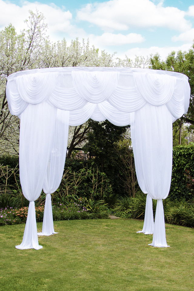 Oval Wedding Gazebo Frame And Fabric 348 X 166 X 300cmh Holstens